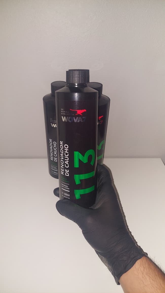 Wova7 113 Renovador de caucho brillo base acuosa 500ml